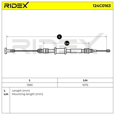 Linka Hamulca Ręcznego RIDEX 124C0163 124C0163 - foto 6