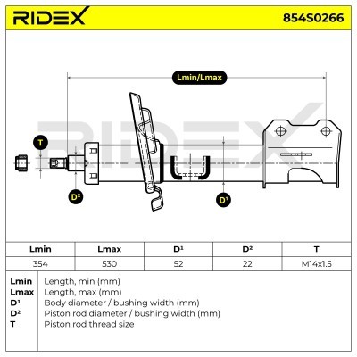 Amortyzator RIDEX 854S0266 854S0266 - foto 6