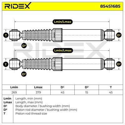 Amortyzator RIDEX 854S1685 854S1685 - foto 6