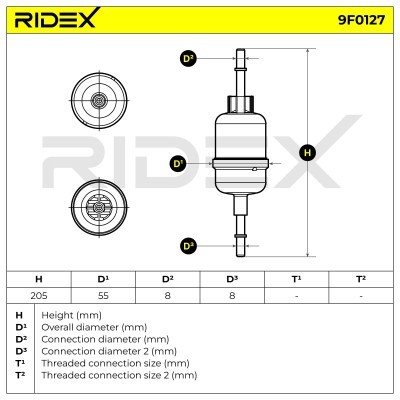 Filtr Paliwa RIDEX 9F0127 9F0127 - foto 5