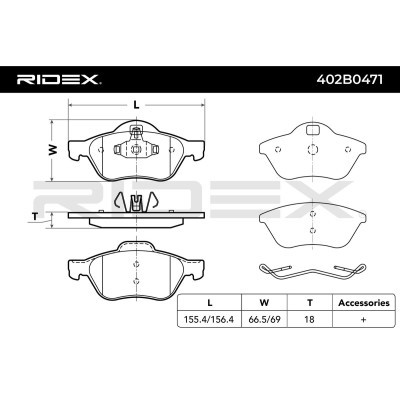 Klocki hamulcowe RIDEX 402B0471 402B0471 - foto 6