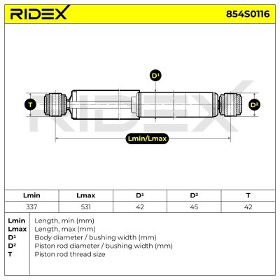 Amortyzator RIDEX 854S0116 854S0116 - foto 5