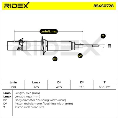 Amortyzator RIDEX 854S0728 854S0728 - foto 8