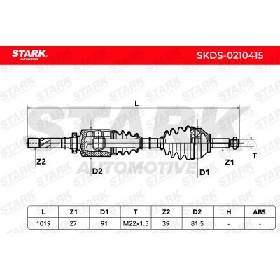 Półoś Napędowa Stark SKDS-0210415 SKDS-0210415 - foto 6