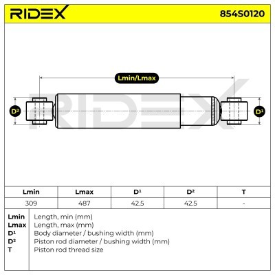 Amortyzator RIDEX 854S0120 854S0120 - foto 7