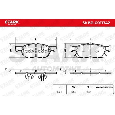 Klocki hamulcowe Stark SKBP-0011742 SKBP-0011742 - foto 5