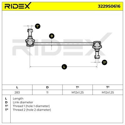 Łącznik Stabilizatora RIDEX 3229S0616 3229S0616 - foto 6