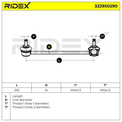 Łącznik Stabilizatora RIDEX 3229S0290 3229S0290 - foto 11