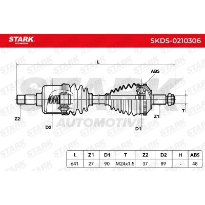 Półoś Napędowa Stark SKDS-0210306 SKDS-0210306 - foto 6