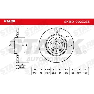 Tarcza hamulcowa Stark SKBD-0023235 SKBD-0023235 - foto 5
