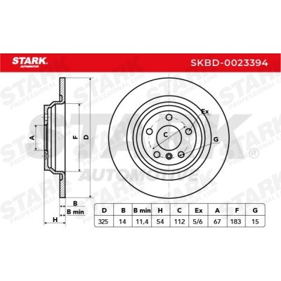 Tarcza hamulcowa Stark SKBD-0023394 SKBD-0023394 - foto 5