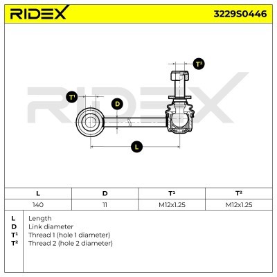 Łącznik Stabilizatora RIDEX 3229S0446 3229S0446 - foto 6