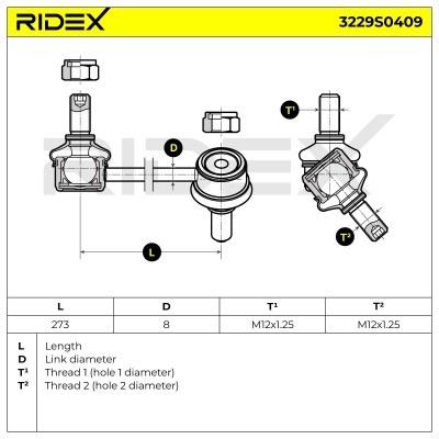 Łącznik Stabilizatora RIDEX 3229S0409 3229S0409 - foto 5