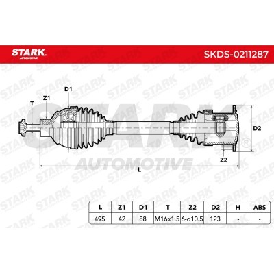 Półoś Napędowa Stark SKDS-0211287 SKDS-0211287 - foto 7