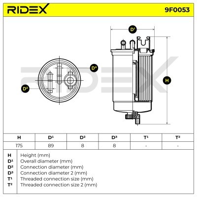 Filtr Paliwa RIDEX 9F0053 9F0053 - foto 6