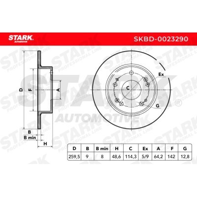 Tarcza hamulcowa Stark SKBD-0023290 SKBD-0023290 - foto 3