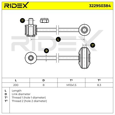 Łącznik Stabilizatora RIDEX 3229S0384 3229S0384 - foto 13