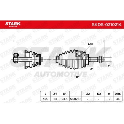 Półoś Napędowa Stark SKDS-0210214 SKDS-0210214 - foto 5