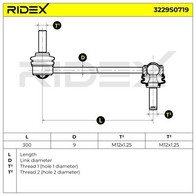 Łącznik Stabilizatora RIDEX 3229S0719 3229S0719 - foto 5