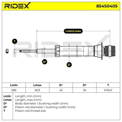 Amortyzator RIDEX 854S0405 854S0405 - foto 4