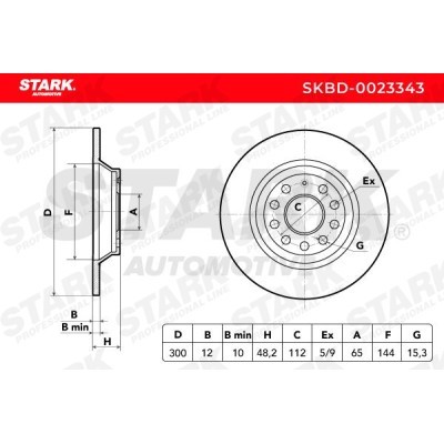 Tarcza hamulcowa Stark SKBD-0023343 SKBD-0023343 - foto 4