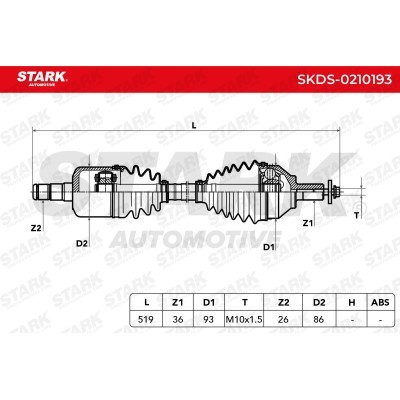 Półoś Napędowa Stark SKDS-0210193 SKDS-0210193 - foto 7