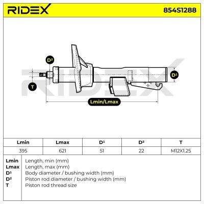 Amortyzator RIDEX 854S1288 854S1288 - foto 8