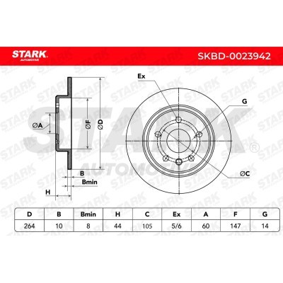 Tarcza hamulcowa Stark SKBD-0023942 SKBD-0023942 - foto 7