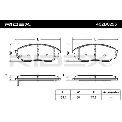 Klocki hamulcowe RIDEX 402B0293 402B0293 - foto 6