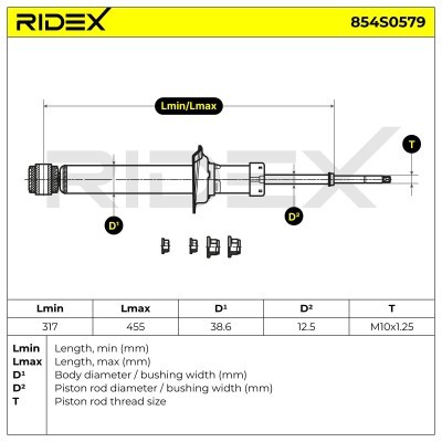 Amortyzator RIDEX 854S0579 854S0579 - foto 6