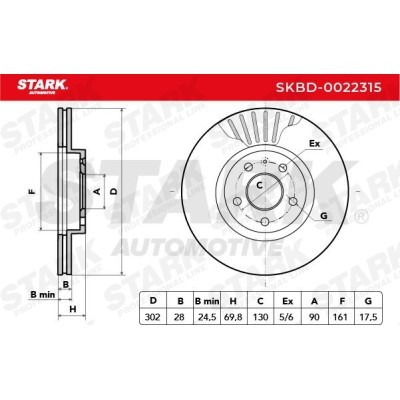 Tarcza hamulcowa Stark SKBD-0022315 SKBD-0022315 - foto 4