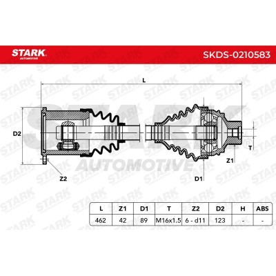 Półoś Napędowa Stark SKDS-0210583 SKDS-0210583 - foto 8