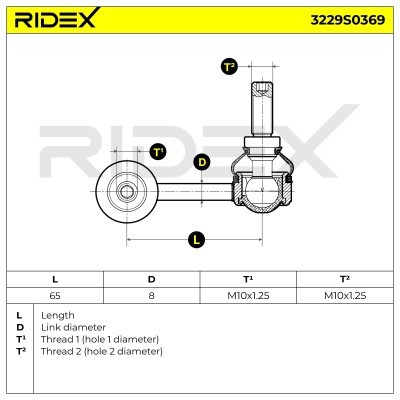 Łącznik Stabilizatora RIDEX 3229S0369 3229S0369 - foto 5