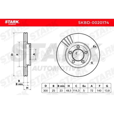 Tarcza hamulcowa Stark SKBD-0020174 SKBD-0020174 - foto 7