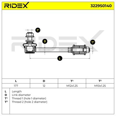 Łącznik Stabilizatora RIDEX 3229S0140 3229S0140 - foto 4