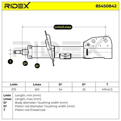 Amortyzator RIDEX 854S0842 854S0842 - foto 5