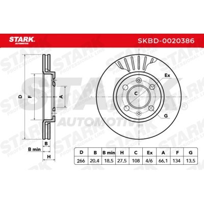 Tarcza hamulcowa Stark SKBD-0020386 SKBD-0020386 - foto 7