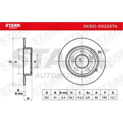 Tarcza hamulcowa Stark SKBD-0022074 SKBD-0022074 - foto 7