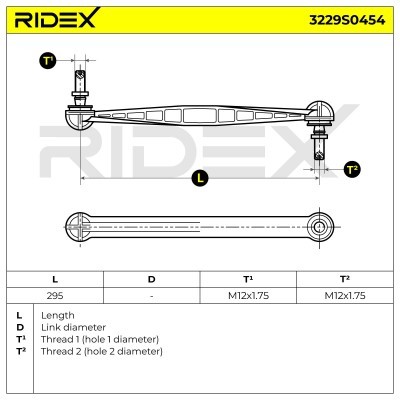 Łącznik Stabilizatora RIDEX 3229S0454 3229S0454 - foto 5