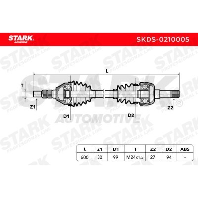 Półoś Napędowa Stark SKDS-0210005 SKDS-0210005 - foto 6