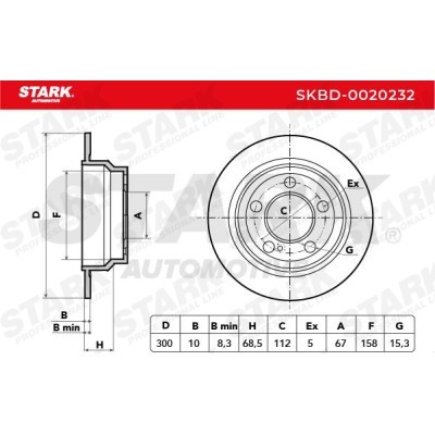 Tarcza hamulcowa Stark SKBD-0020232 SKBD-0020232 - foto 3