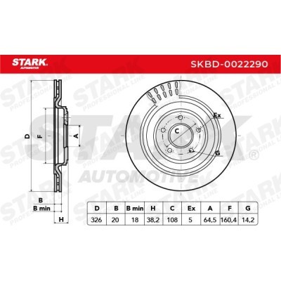 Tarcza hamulcowa Stark SKBD-0022290 SKBD-0022290 - foto 5