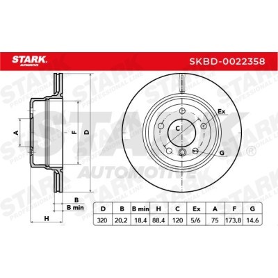 Tarcza hamulcowa Stark SKBD-0022358 SKBD-0022358 - foto 3