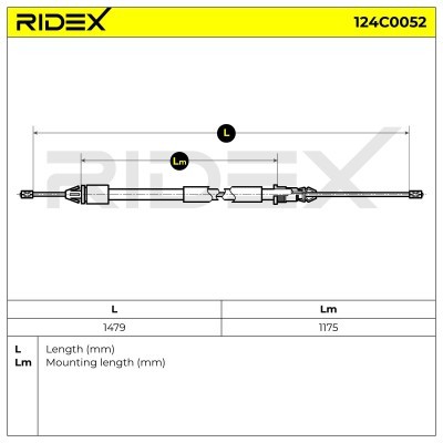 Linka Hamulca Ręcznego RIDEX 124C0052 124C0052 - foto 11