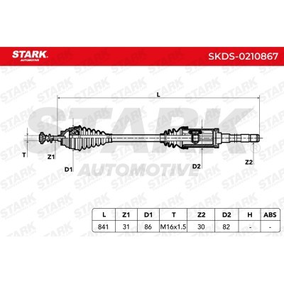 Półoś Napędowa Stark SKDS-0210867 SKDS-0210867 - foto 3