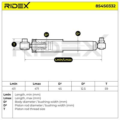 Amortyzator RIDEX 854S0332 854S0332 - foto 4