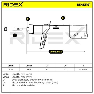 Amortyzator RIDEX 854S1191 854S1191 - foto 9