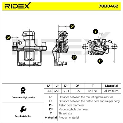 Zacisk Hamulcowy RIDEX 78B0462 78B0462 - foto 5