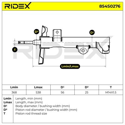 Amortyzator RIDEX 854S0276 854S0276 - foto 5