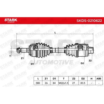 Półoś Napędowa Stark SKDS-0210622 SKDS-0210622 - foto 8